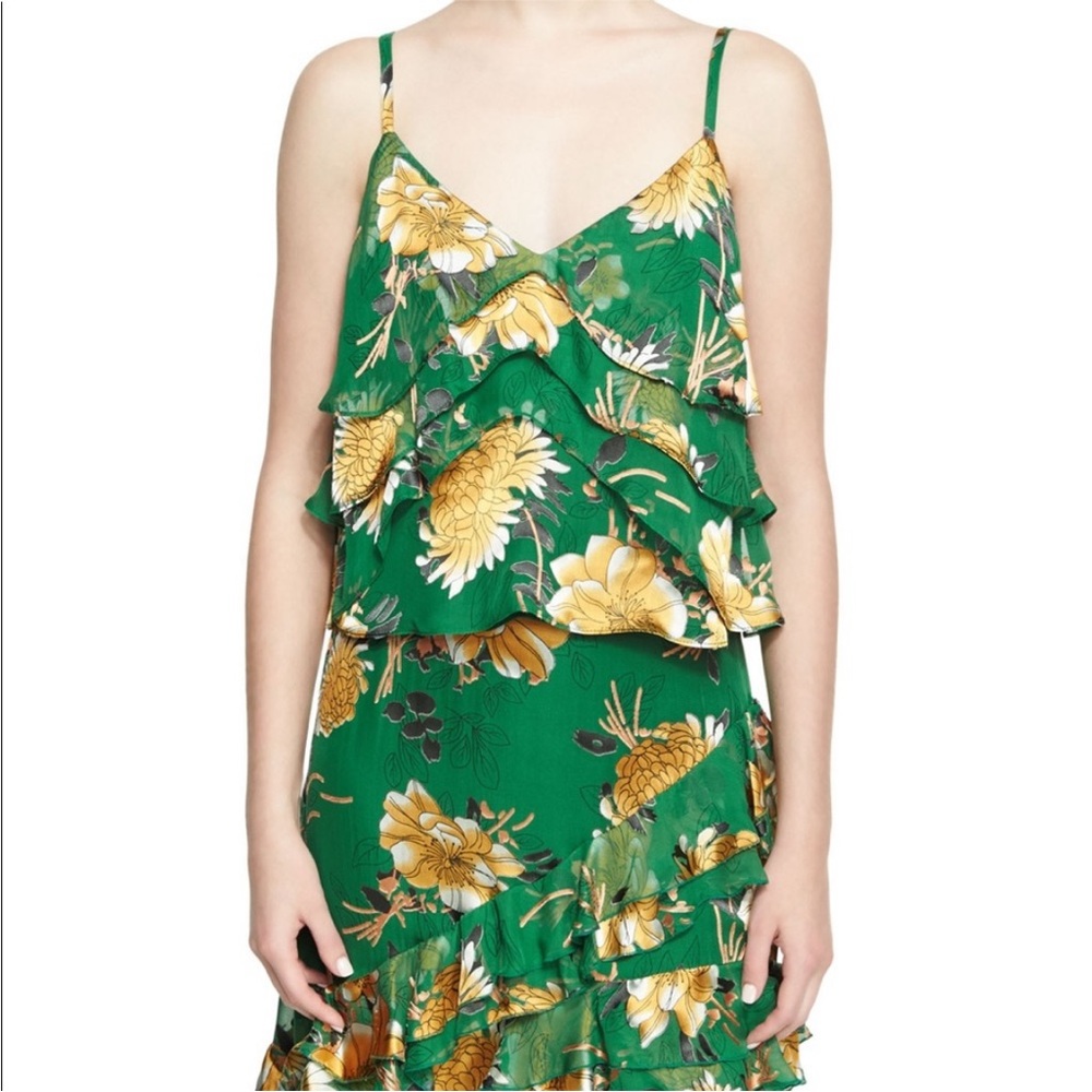 ❤️ Alice + Olivia Vanessa Tiered Multi Layered Tank Top/Camisole Size XS